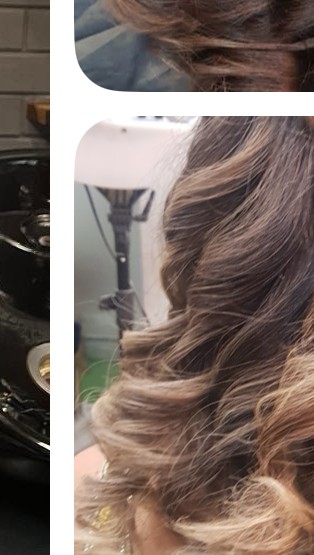 Soft curls styling result